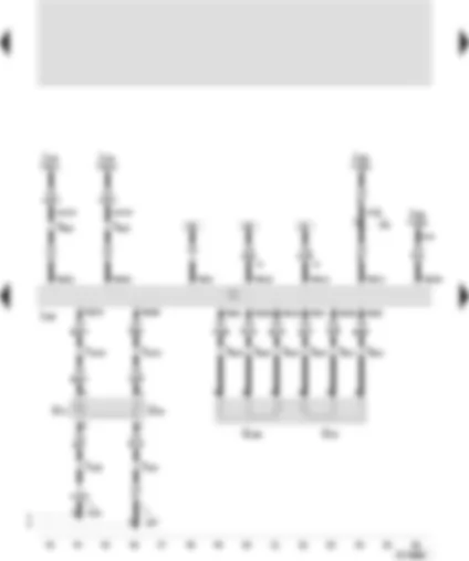 Wiring Diagram  SEAT CORDOBA 2000 - Control unit for Motronic - Intake air temperature sender - Intake manifold pressure sender - accelerator position sender