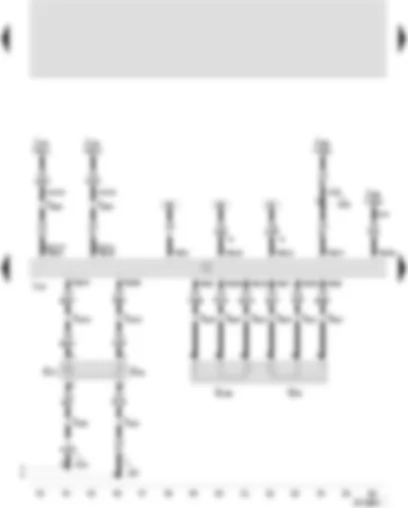 Wiring Diagram  SEAT CORDOBA 2002 - Motronic control unit - intake air temperature sender - intake manifold pressure sender - accelerator pedal position sender