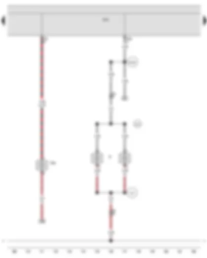 Wiring Diagram  SEAT EXEO 2010 - Onboard supply control unit - Additional brake light bulb - Number plate light