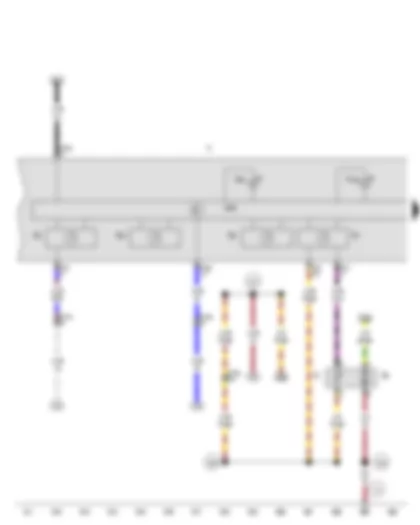 Wiring Diagram  SEAT EXEO 2009 - Fuel gauge sender - Fuel gauge - Fuel system pressurisation pump - Dash panel insert