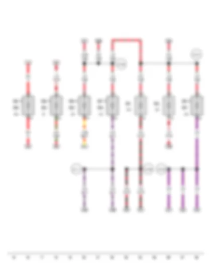 Wiring Diagram  SEAT EXEO 2009 - Fuse 1 on fuse holder B - Fuse 2 on fuse holder B - Fuse 3 on fuse holder B - Fuse 4 on fuse holder B - Fuse 5 on fuse holder B - Fuse 6 on fuse holder B - Fuse 7 on fuse holder B