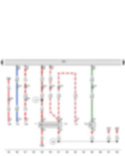 Wiring Diagram  SEAT EXEO 2009 - Brake light switch - Clutch pedal switch - Brake pedal switch - Engine control unit