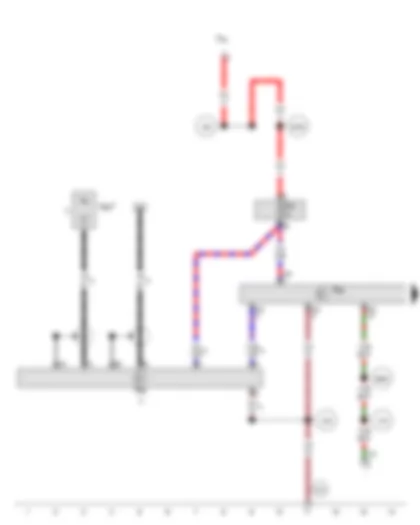 Wiring Diagram  SEAT EXEO 2009 - Telephone transmitter and receiver unit - Telephone aerial - Aerial amplifier for mobile telephone