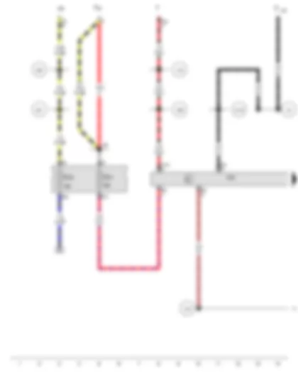 Wiring Diagram  SEAT EXEO 2009 - Brake light switch - X-contact relief relay - Trailer detector control unit