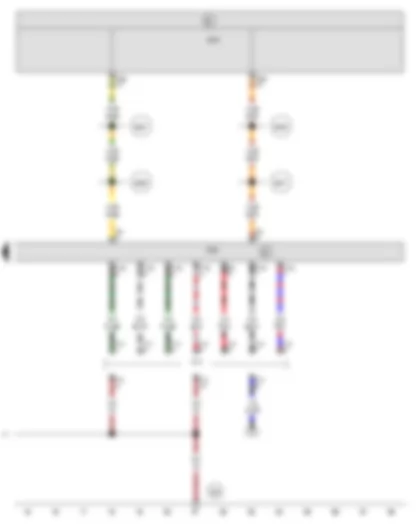 Wiring Diagram  SEAT EXEO 2010 - Trailer detector control unit - Onboard supply control unit - Trailer socket