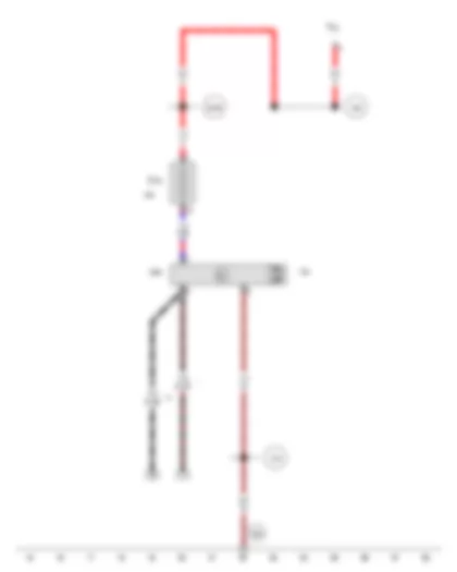 Wiring Diagram  SEAT EXEO 2010 - Rear roller blind control unit - Rear roller blind motor
