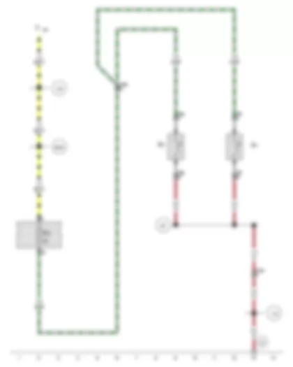 Wiring Diagram  SEAT EXEO 2009 - Left washer jet heater element - Right washer jet heater element