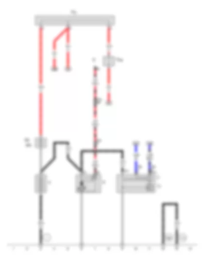 Wiring Diagram  SEAT EXEO 2010 - Battery - Starter - Alternator - Voltage regulator - Terminal 30 wiring junction - Terminal 30 wiring junction 2