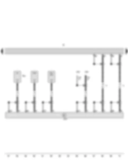 Wiring Diagram  SEAT EXEO 2010 - Aerial selection control unit - Radio - Central locking and anti-theft alarm system aerial