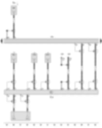 Wiring Diagram  SEAT EXEO 2010 - Control unit with display for radio and navigation - Radio - telephone and navigation system aerial - Left aerial module