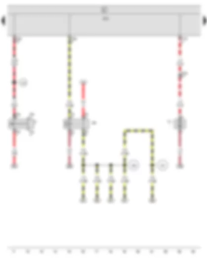 Wiring Diagram  SEAT EXEO 2011 - Brake light switch - X-contact relief relay - Onboard supply control unit