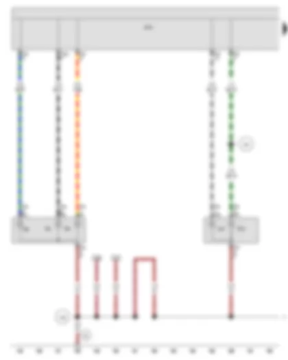 Wiring Diagram  SEAT EXEO 2011 - Onboard supply control unit - Rear left fog light bulb - Rear left turn signal bulb - Left brake light bulb - Left reversing light bulb