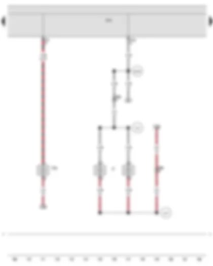 Wiring Diagram  SEAT EXEO 2011 - Onboard supply control unit - Additional brake light bulb - Number plate light