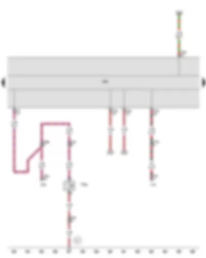 Wiring Diagram  SEAT EXEO 2011 - Bonnet contact switch - Control unit in dash panel insert