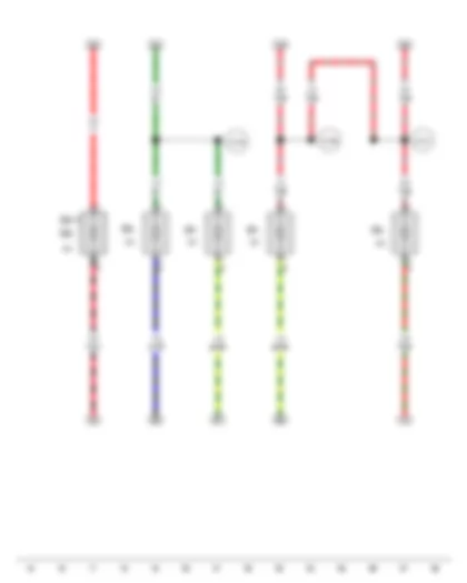 Wiring Diagram  SEAT EXEO 2012 - Fuse 1 on fuse holder B - Fuse 2 on fuse holder B - Fuse 4 on fuse holder B - Fuse 5 on fuse holder B - Fuse 6 on fuse holder B - Fuse 7 on fuse holder B