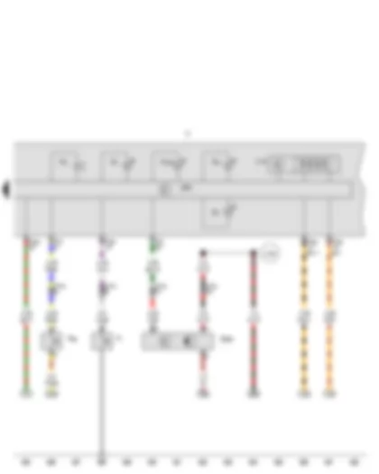 Wiring Diagram  SEAT EXEO 2011 - Oil pressure switch - Coolant shortage indicator switch - Dash panel insert