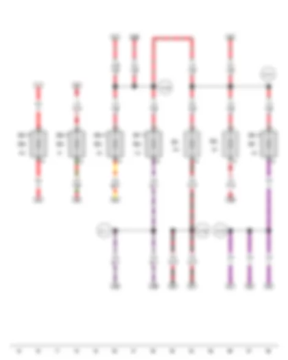 Wiring Diagram  SEAT EXEO 2012 - Fuse 1 on fuse holder B - Fuse 2 on fuse holder B - Fuse 3 on fuse holder B - Fuse 4 on fuse holder B - Fuse 5 on fuse holder B - Fuse 6 on fuse holder B - Fuse 7 on fuse holder B