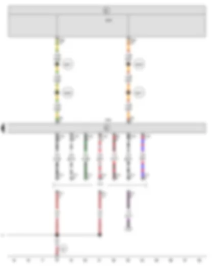 Wiring Diagram  SEAT EXEO 2013 - Trailer detector control unit - Onboard supply control unit - Trailer socket