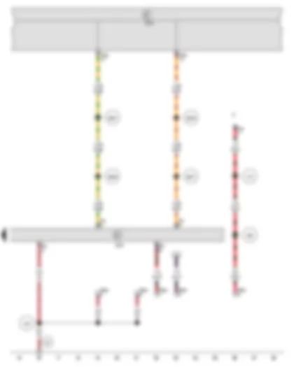 Wiring Diagram  SEAT EXEO 2012 - Trailer detector control unit - Onboard supply control unit