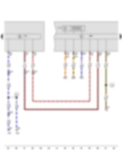 Wiring Diagram  SEAT EXEO 2011 - ABS control unit - Control unit in dash panel insert