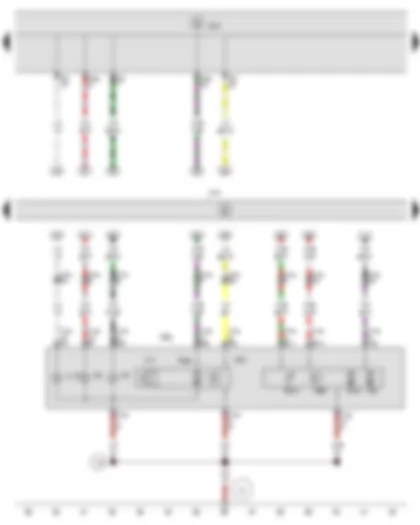 Wiring Diagram  SEAT EXEO 2012 - Onboard supply control unit - Control unit for cornering light and headlight range control - Front right headlight