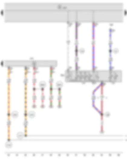 Wiring Diagram  SEAT EXEO 2012 - Deactivation switch for surround lighting - Daytime running lights switch - Onboard supply control unit - Control unit for cornering light and headlight range control