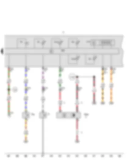 Wiring Diagram  SEAT EXEO 2011 - Oil pressure switch - Coolant shortage indicator switch - Dash panel insert