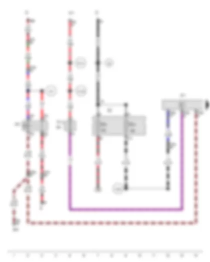 Wiring Diagram  SEAT EXEO 2011 - Starter - Ignition/starter switch - Starter inhibitor relay - Automatic gearbox control unit