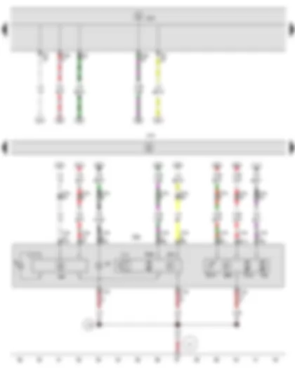 Wiring Diagram  SEAT EXEO 2013 - Onboard supply control unit - Control unit for cornering light and headlight range control - Front right headlight