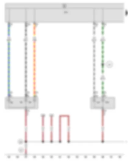 Wiring Diagram  SEAT EXEO 2013 - Onboard supply control unit - Rear left fog light bulb - Rear left turn signal bulb - Left brake light bulb - Left reversing light bulb