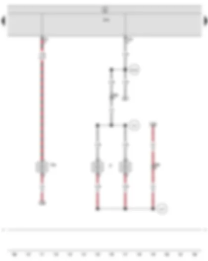 Wiring Diagram  SEAT EXEO 2013 - Onboard supply control unit - Additional brake light bulb - Number plate light