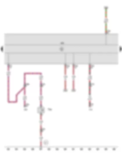 Wiring Diagram  SEAT EXEO 2013 - Bonnet contact switch - Control unit in dash panel insert