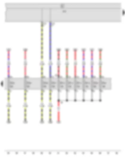 Wiring Diagram  SEAT EXEO 2013 - Onboard supply control unit - Fuse holder C