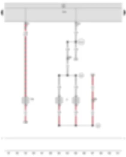 Wiring Diagram  SEAT EXEO 2013 - Onboard supply control unit - Additional brake light bulb - Number plate light