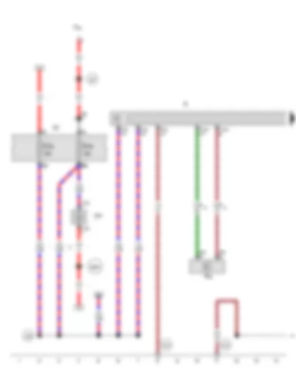 Wiring Diagram  SEAT EXEO 2013 - Voltage stabiliser - Radio - Fuse 29 on fuse holder C - Fuse 39 on fuse holder C