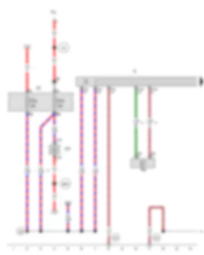 Wiring Diagram  SEAT EXEO 2013 - Voltage stabiliser - Radio - Fuse 29 on fuse holder C - Fuse 39 on fuse holder C