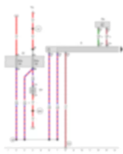 Wiring Diagram  SEAT EXEO 2013 - Voltage stabiliser - Radio - Fuse 29 on fuse holder C - Fuse 39 on fuse holder C