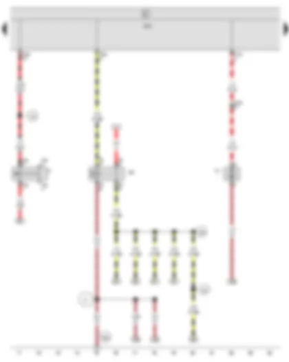 Wiring Diagram  SEAT EXEO 2010 - Brake light switch - X-contact relief relay - Onboard supply control unit