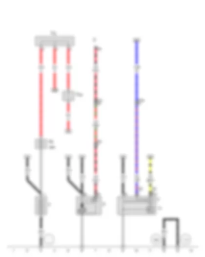 Wiring Diagram  SEAT EXEO 2013 - Battery - Starter - Alternator - Voltage regulator - Fuse 1 in fuse holder A - Terminal 30 wiring junction - Terminal 30 wiring junction 2