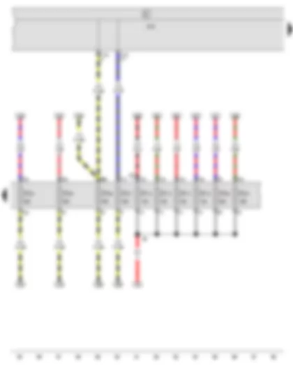 Wiring Diagram  SEAT EXEO 2013 - Onboard supply control unit - Fuse holder C