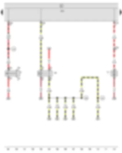 Wiring Diagram  SEAT EXEO 2013 - Brake light switch - X-contact relief relay - Onboard supply control unit