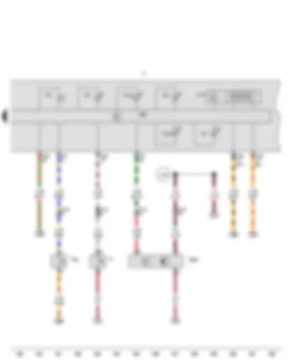 Wiring Diagram  SEAT EXEO 2013 - Oil pressure switch - Coolant shortage indicator switch - Dash panel insert