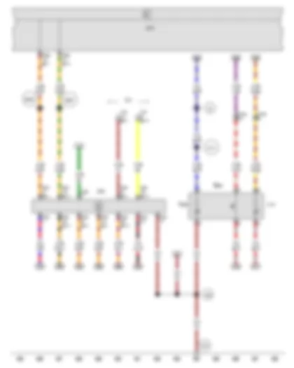 Wiring Diagram  SEAT EXEO 2013 - Start/Stop operation button - Data bus diagnostic interface - Diagnostic connection
