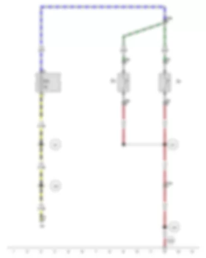 Wiring Diagram  SEAT EXEO 2013 - Left washer jet heater element - Right washer jet heater element