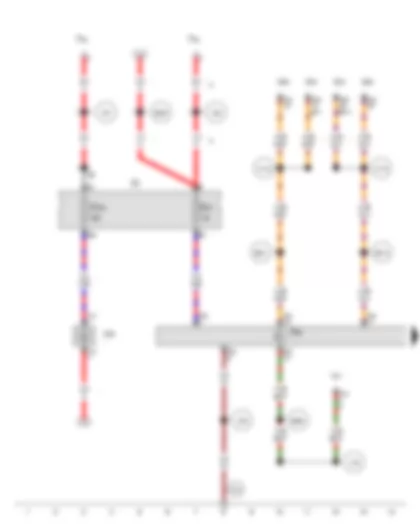 Wiring Diagram  SEAT EXEO 2013 - Voltage stabiliser - Telephone transmitter and receiver unit - Fuse 8 on fuse holder C - Fuse 39 on fuse holder C - Diagnostic connection