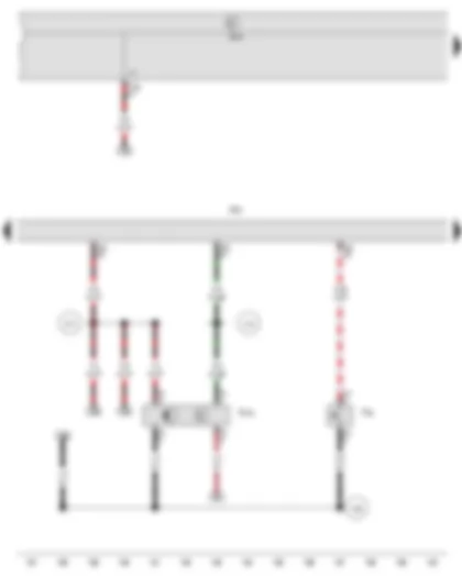 Wiring Diagram  SEAT IBIZA 2008 - Clutch pedal switch - Brake pedal position sender - Onboard supply control unit - Engine control unit