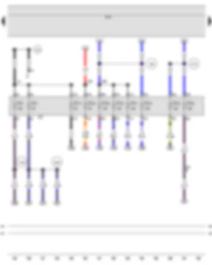 Wiring Diagram  SEAT IBIZA 2008 - Onboard supply control unit - Fuse holder C