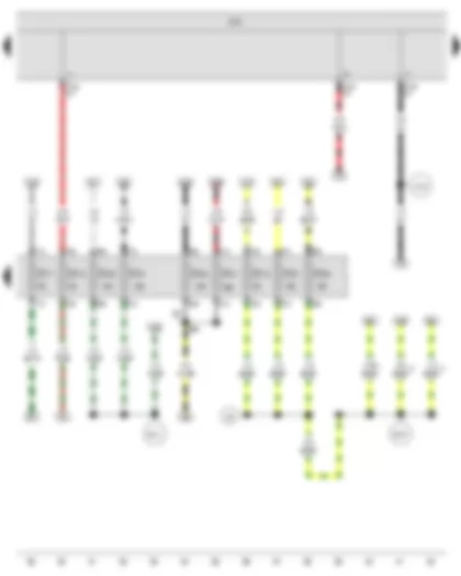 Wiring Diagram  SEAT IBIZA 2009 - Onboard supply control unit - Fuse holder C