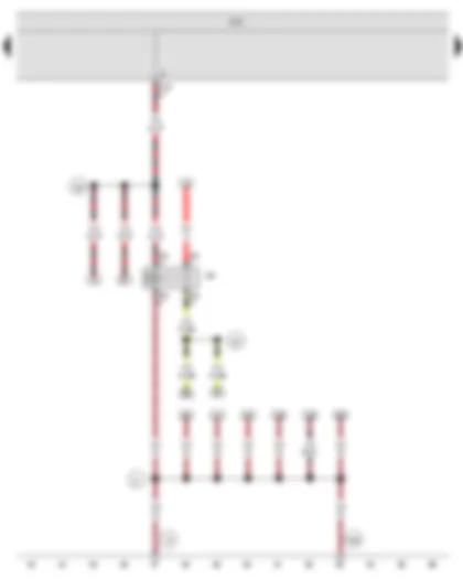 Wiring Diagram  SEAT IBIZA 2009 - X-contact relief relay - Onboard supply control unit