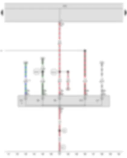 Wiring Diagram  SEAT IBIZA 2009 - Onboard supply control unit - Rear right fog light bulb - Right tail light bulb - Right reversing light bulb